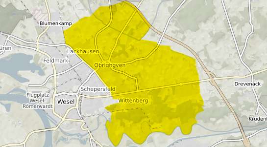 Immobilienpreisekarte Wesel Obrighoven