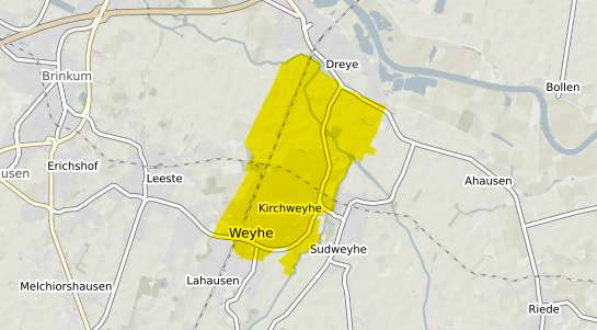 Immobilienpreisekarte Weyhe Kirchweyhe