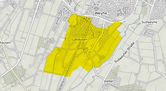 Immobilienpreisekarte Weyhe Lahausen