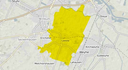 Immobilienpreisekarte Weyhe Leeste