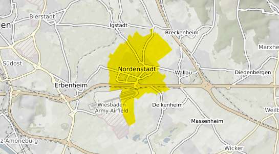 Immobilienpreisekarte Wiesbaden Nordenstadt