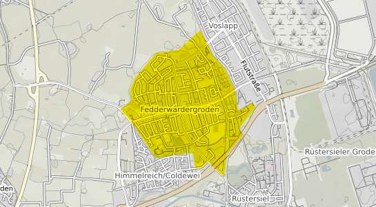 Immobilienpreisekarte Wilhelmshaven Fedderwardergroden