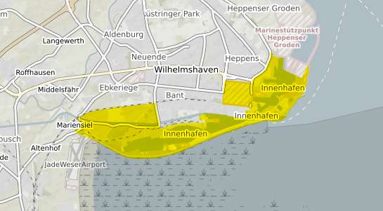 Immobilienpreisekarte Wilhelmshaven Innenhafen