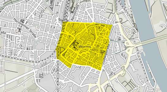 Immobilienpreisekarte Worms Innenstadt