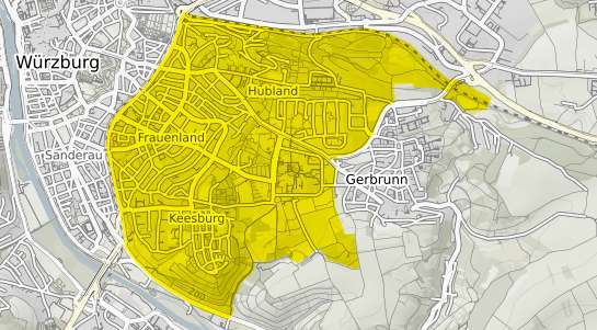 Immobilienpreisekarte W&uuml;rzburg Frauenland