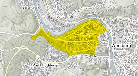 Immobilienpreisekarte W&uuml;rzburg Zellerau