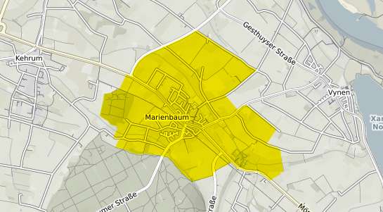 Immobilienpreisekarte Xanten Marienbaum