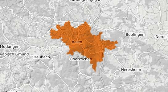 Mietspiegelkarte Aalen Wuerttemberg