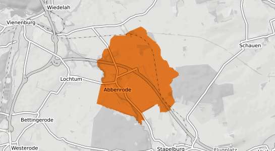 Mietspiegelkarte Abbenrode b. Wernigerode