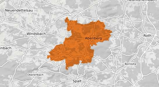 Mietspiegelkarte Abenberg Mittelfranken