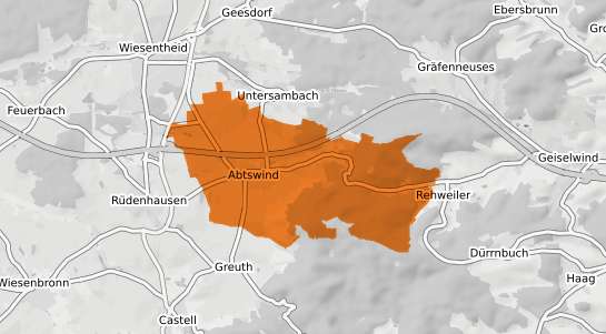 Mietspiegelkarte Abtswind