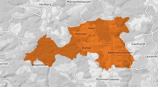 Mietspiegelkarte Adelmannsfelden