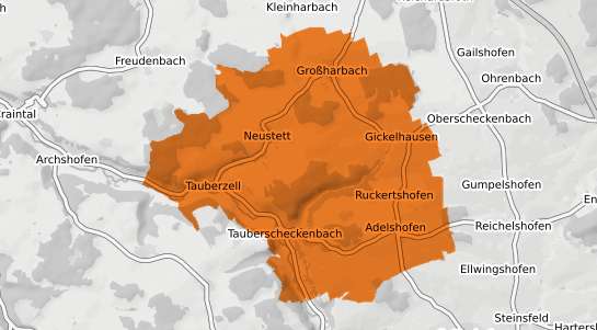 Mietspiegelkarte Adelshofen Kr. Fuerstenfeldbruck