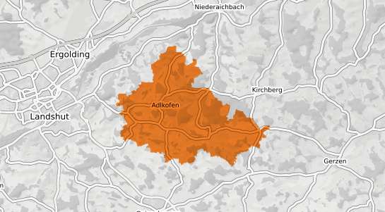 Mietspiegelkarte Adlkofen b. Landshut, Isar