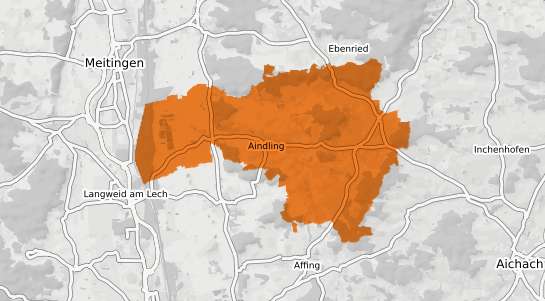 Mietspiegelkarte Aindling