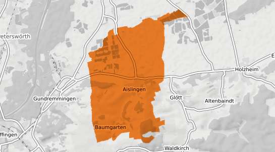 Mietspiegelkarte Aislingen Schwaben