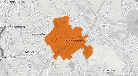 Mietspiegelkarte Aldenhoven b. Juelich