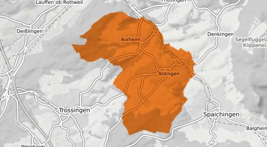 Mietspiegelkarte Aldingen Kr. Tuttlingen