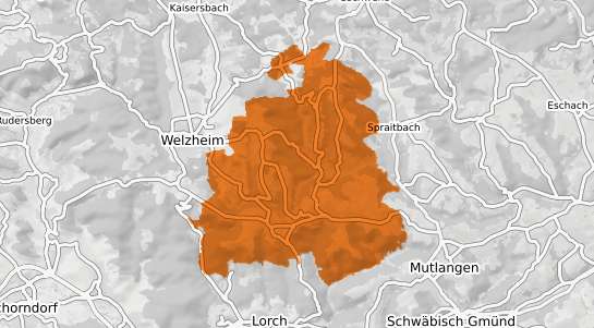 Mietspiegelkarte Alfdorf