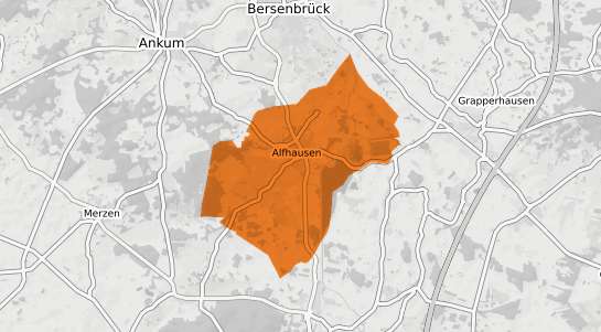 Mietspiegelkarte Alfhausen