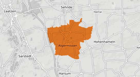 Mietspiegelkarte Algermissen