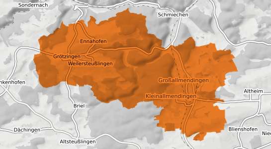 Mietspiegelkarte Allmendingen (W&uuml;rttemberg) Wuerttemberg