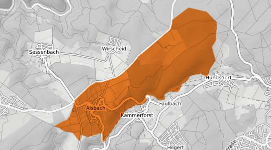 Mietspiegelkarte Alsbach Westerwald