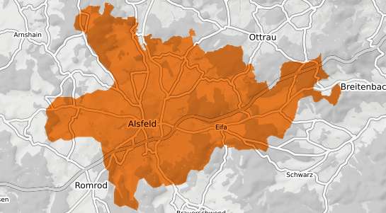 Mietspiegelkarte Alsfeld