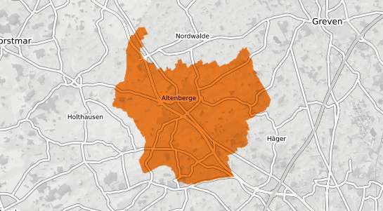 Mietspiegelkarte Altenberge Westfalen
