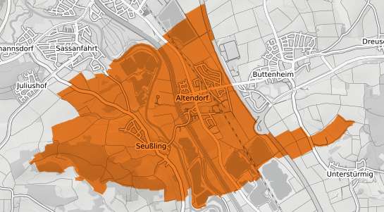 Mietspiegelkarte Altendorf b. Nabburg