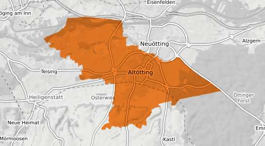 Mietspiegelkarte Alt&ouml;tting