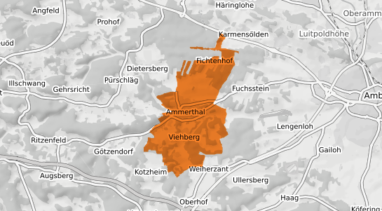 Mietspiegelkarte Ammerthal Oberpfalz