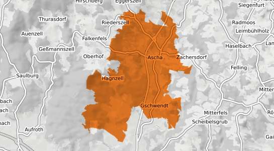 Mietspiegelkarte Ascha