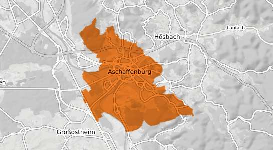 Mietspiegelkarte Aschaffenburg
