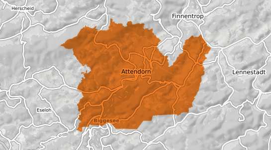 Mietspiegelkarte Attendorn