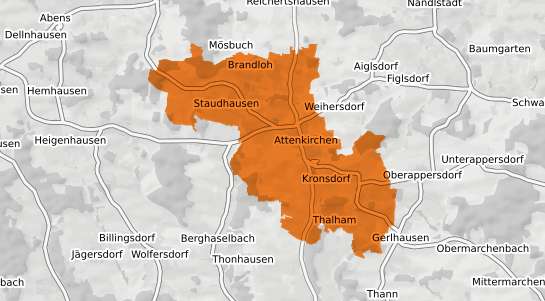 Mietspiegelkarte Attenkirchen