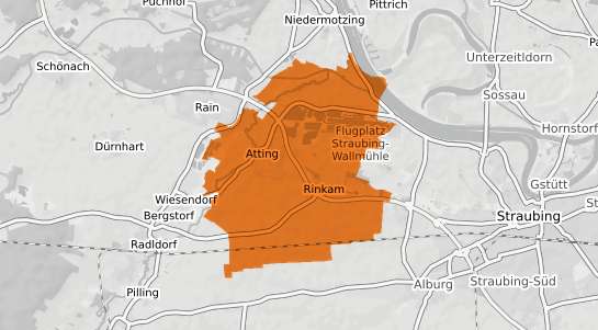 Mietspiegelkarte Atting b. Straubing