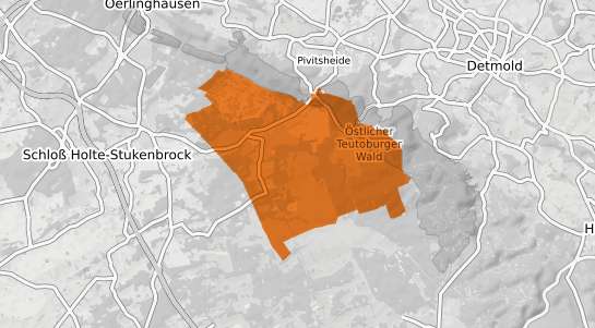 Mietspiegelkarte Augustdorf