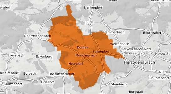 Mietspiegelkarte Aurachtal