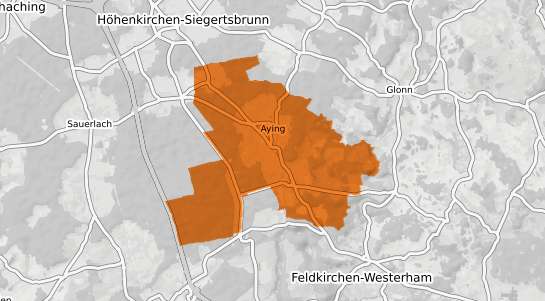 Mietspiegelkarte Aying