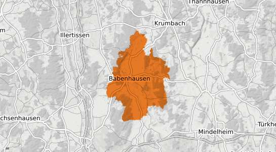 Mietspiegelkarte Babenhausen Schwaben