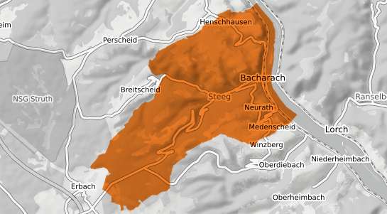 Mietspiegelkarte Bacharach