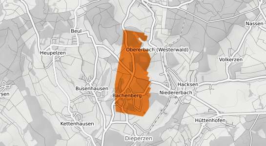 Mietspiegelkarte Bachenberg
