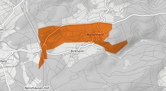 Mietspiegelkarte Badenhard