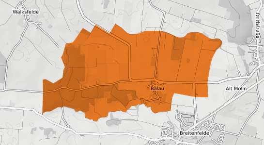 Mietspiegelkarte Baelau