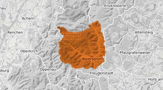 Mietspiegelkarte Baiersbronn