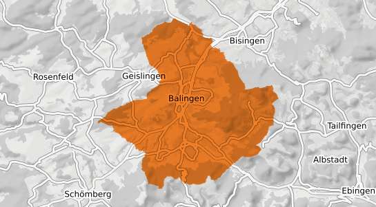 Mietspiegelkarte Balingen