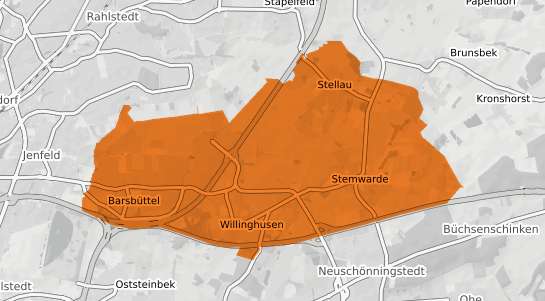 Mietspiegelkarte Barsb&uuml;ttel