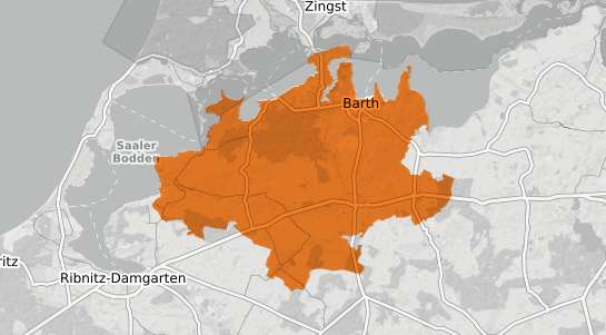 Mietspiegelkarte Barth