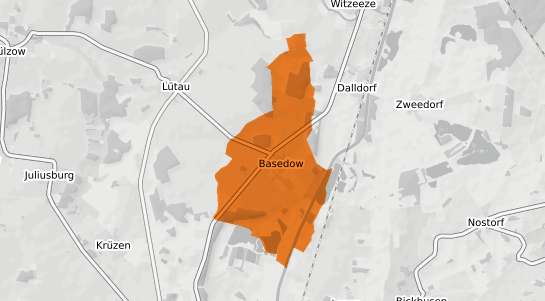 Mietspiegelkarte Basedow Kr. Herzogtum Lauenburg